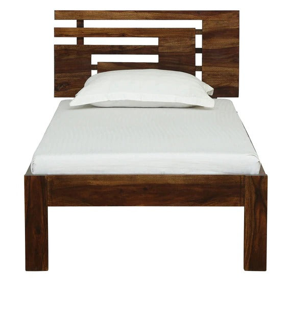 Detec™ Solid Wood Single Bed In Provincial Teak Finish