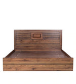 Load image into Gallery viewer, Detec™ Queen Size Bed with Two Bedside Tables in Columbia Walnut Finish
