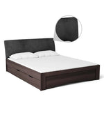 गैलरी व्यूवर में इमेज लोड करें, Detec™ Queen Size Upholstered Bed with Storage in Wenge Finish
