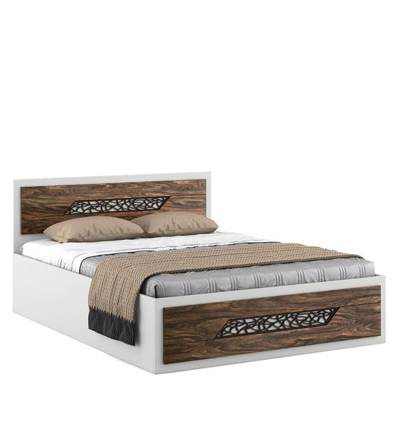 Detec™ Queen Bed With Box Storage in Gloss Finish