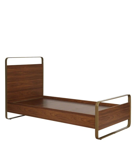 Detec™ Single Bed in Teak Finish For Bedroom Type