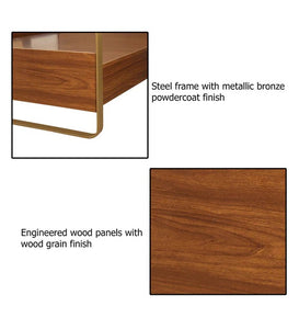 Detec™ Single Bed in Teak Finish For Bedroom Type