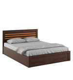Load image into Gallery viewer, Detec™ Queen Size Bed with Storage in Regato Walnut Colour
