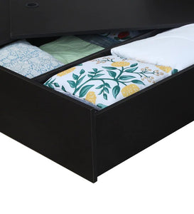 Detec™ Queen Size Bed with Storage in Brown Finish