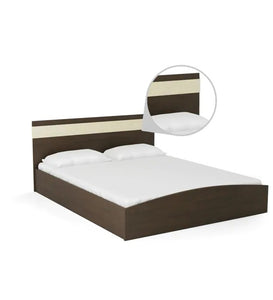 Detec™ Queen Size Bed in Brown & Sonoma Oak Finish