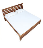 Load image into Gallery viewer, Detec™ Solid Wood Queen Size Bed in Rustic Teak Finish
