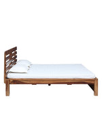 Load image into Gallery viewer, Detec™ Solid Wood Queen Size Bed in Rustic Teak Finish
