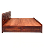 Load image into Gallery viewer, Detec™ ueen Size Bed with Storage in Honey Finish

