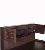 Load image into Gallery viewer, Detec™ Queen Size Bed with Storage in Walnut Finish Engineered Wood Material 

