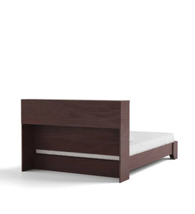 Detec™ Queen Size Bed with Headboard Storage in Wenge Finish