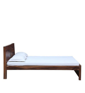 Detec™ Solid Wood Queen Size Bed in Rustic Teak Finish