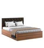 Load image into Gallery viewer, Detec™ Queen Size Bed with Storage in Exotic Teak Finish
