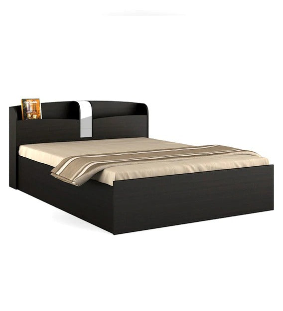 Detec™ Queen Size Bed with Storage in Natural Wenge Finish