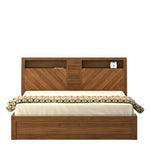 Load image into Gallery viewer, Detec™ Queen Size Bed with Storage in Natural Teak Finish
