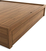 Load image into Gallery viewer, Detec™ Queen Size Bed with Storage in Natural Teak Finish
