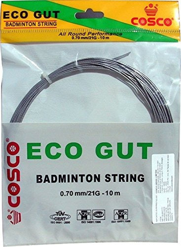 Detec™Cosco Eco Gut Badminton String (White) (Set of 5)