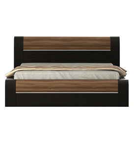 Detec™ Queen Size Bed with Storage in Natural Wenge Woodpore Finish