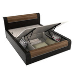 Load image into Gallery viewer, Detec™ Queen Size Bed with Storage in Natural Wenge Woodpore Finish
