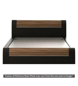 Detec™ Queen Size Bed with Storage in Natural Wenge Woodpore Finish