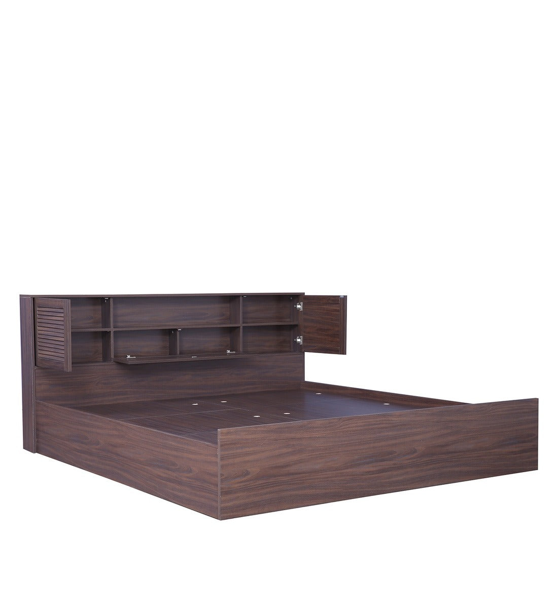 Detec™ Queen Size Bed with Storage in Walnut Finish