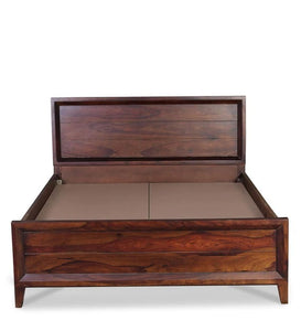 Detec™ Queen Size Bed with Storage in Walnut Finish