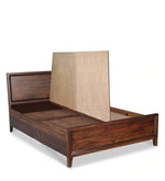 Load image into Gallery viewer, Detec™ Queen Size Bed with Storage in Walnut Finish
