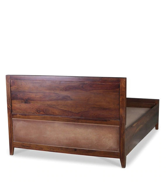 Detec™ Queen Size Bed with Storage in Walnut Finish