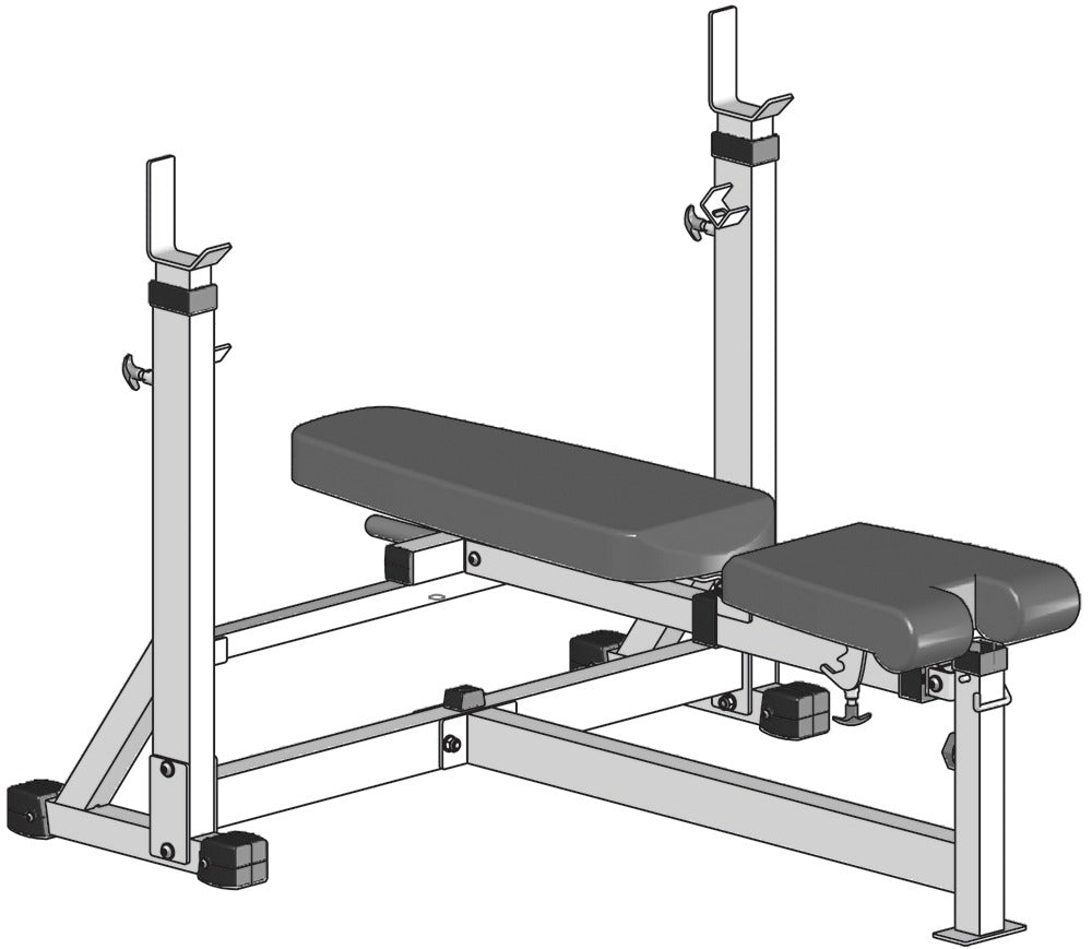 Detec™Cosco CSB 120i Olympic FID Bench - Muscle