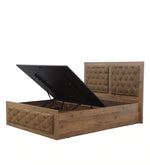 Load image into Gallery viewer, Detec™ Queen Size Bed with Storage in Knottywood Finish
