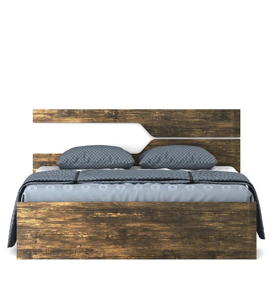 Detec™ Queen Size Bed with Storage In Choco Oak Colour