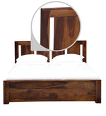 Load image into Gallery viewer, Detec™ Solid Wood Queen Size Bed with Storage in Provincial Teak Finish
