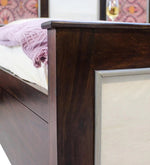 Load image into Gallery viewer, Detec™ Queen Size Bed with Storage in Walnut Finish
