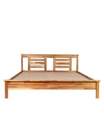 Load image into Gallery viewer, Detec™ Solid Wood Queen Size Bed in Natural Wood Finish

