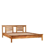 गैलरी व्यूवर में इमेज लोड करें, Detec™ Solid Wood Queen Size Bed in Natural Wood Finish
