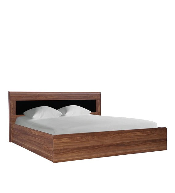 Detec™ Queen Size Bed with Storage in American Walnut Finish