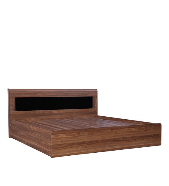 Detec™ Queen Size Bed with Storage in American Walnut Finish