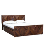 गैलरी व्यूवर में इमेज लोड करें, Detec™ Solid Wood Queen Size Bed in Provincial Teak Finish
