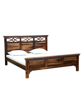 Detec™ Solid Wood Queen Size Bed in Provincial Teak Finish