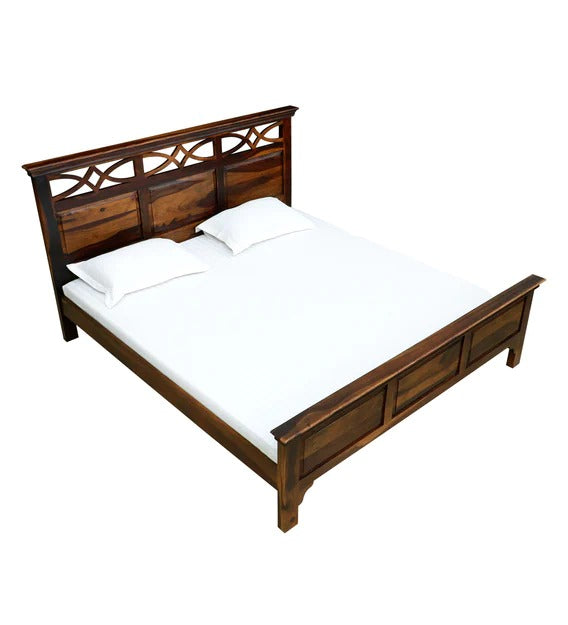 Detec™ Solid Wood Queen Size Bed in Provincial Teak Finish