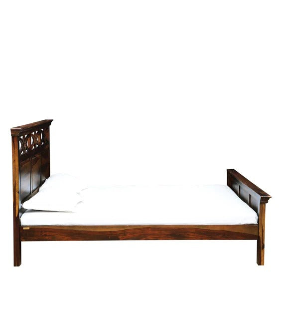 Detec™ Solid Wood Queen Size Bed in Provincial Teak Finish