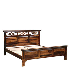 Detec™ Solid Wood Queen Size Bed in Provincial Teak Finish