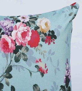 Detec™ Digital Printed Jute Floral Pattern 24x24 Inch Cushion Covers (Set Of 5)
