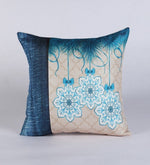 Load image into Gallery viewer, Detec™ Jute Floral Pattern 24x24 Inch Cushion Covers (Set Of 5)
