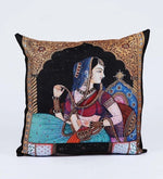 Load image into Gallery viewer, Detec™ Digital Printed Jute Traditional Pattern 24x24 Inch Cushion Covers (Set Of 5)
