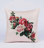 गैलरी व्यूवर में इमेज लोड करें, Detec™ Digital Printed Jute Floral Pattern 12x12 Inch Cushion Covers (Set Of 5)
