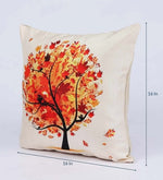 Load image into Gallery viewer, Detec™ Digital Printed Jute Floral Pattern 16x16 Inch Cushion Covers (Set Of 5)
