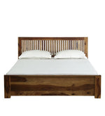 Load image into Gallery viewer, Detec™ Solid Wood Queen Size Bed with Box Storage in Provincial Teak Finish
