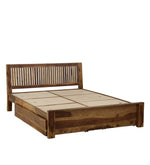 Load image into Gallery viewer, Detec™ Solid Wood Queen Size Bed with Box Storage in Provincial Teak Finish
