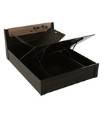 Load image into Gallery viewer, Detec™ Queen Size Bed with Storage in Fumed Oak Melamine Finish
