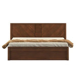 Load image into Gallery viewer, Detec™ Queen Size Bed with Storage in Rigato Walnut Finish
